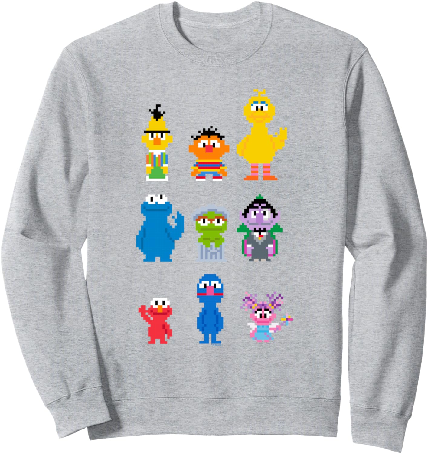 

Толстовка Sesame Street 8-Bit Group, серый