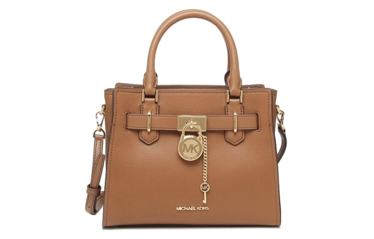 

Кожаная сумка через плечо, кроссбод, женская сумка коричневая MICHAEL KORS