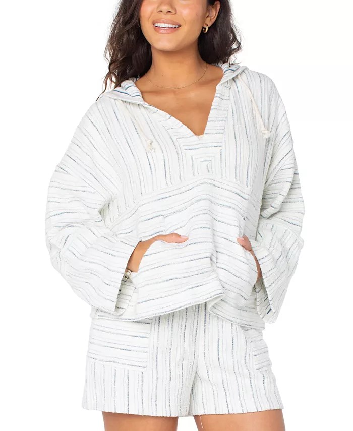 

Толстовка-пончо Rich Coast Stripe для юниоров Roxy, розовый