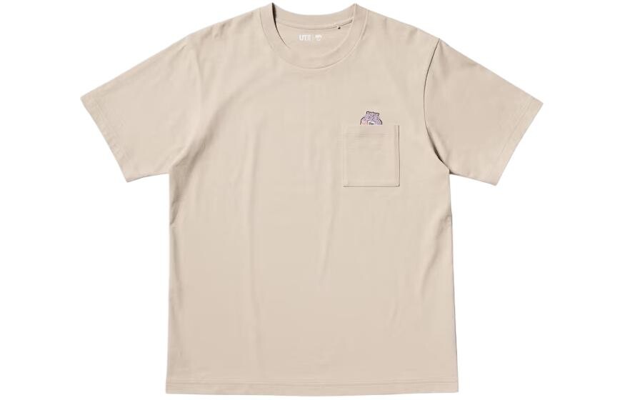 

UNIQLO Футболка унисекс, цвет Beige