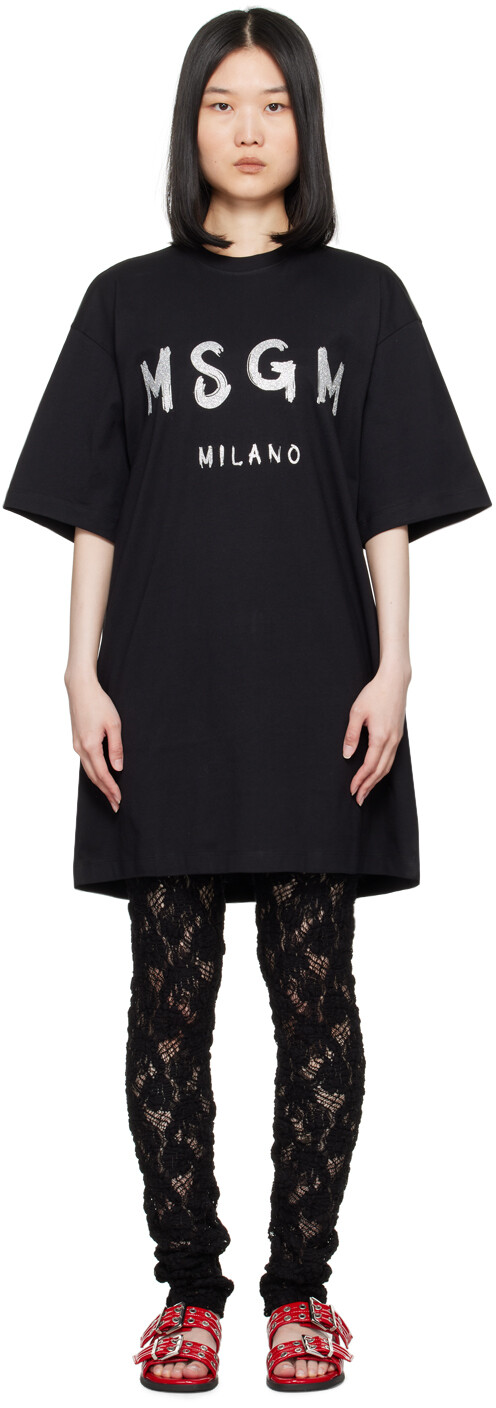 

Мини-платье с логотипом MGM Brushstroke MSGM