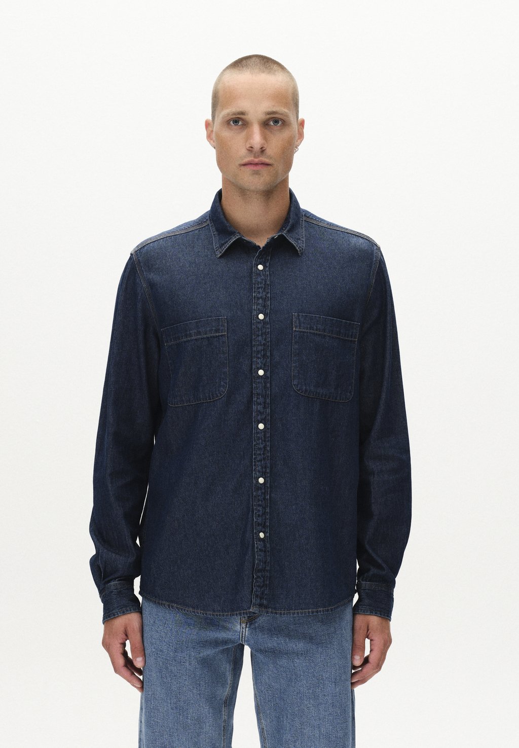 

Рубашка SVEN REG LS Gabba, цвет Dark Blue Denim