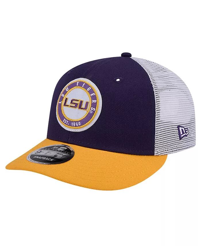 

Мужская фиолетовая кепка LSU Tigers Throwback Circle Patch 9fifty Trucker Snapback Hat New Era, фиолетовый