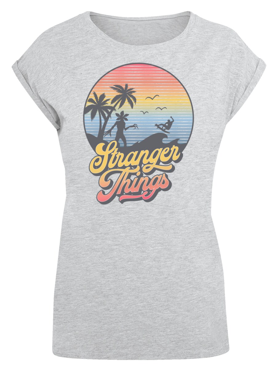 

Рубашка F4NT4STIC Stranger Things LA Gradient Netflix TV Series, пятнистый серый