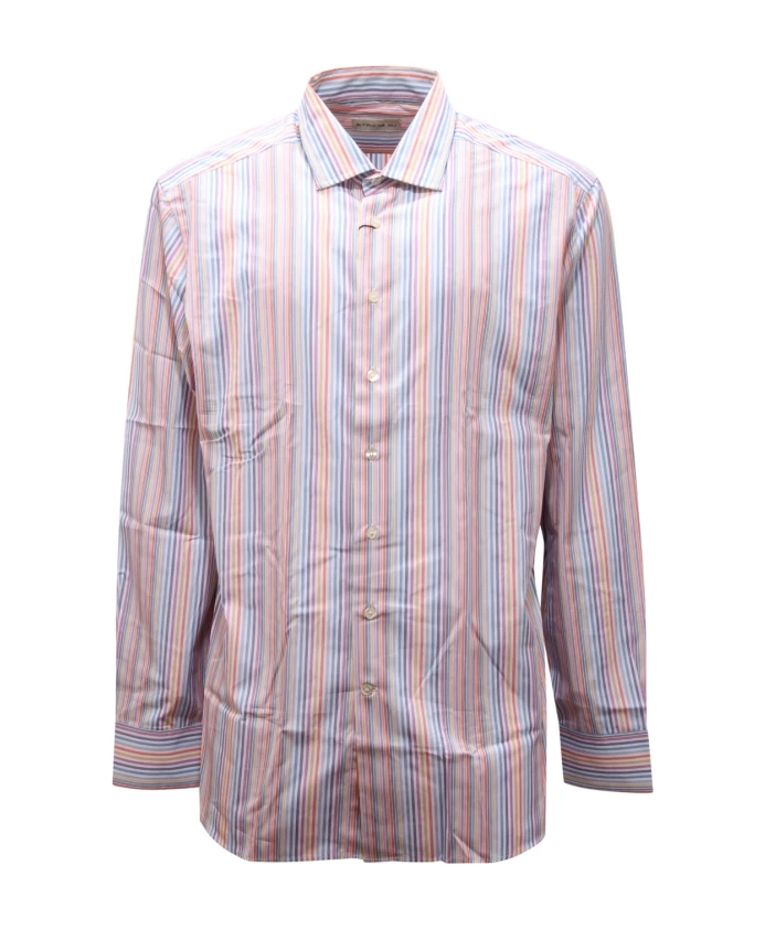 

Рубашка в разноцветную полоску, стандартного кроя. Etro, мультиколор