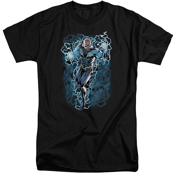 

Футболка с длинным рукавом Justice League of America Black Lightning Bolts взрослая tall Licensed Character