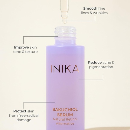 Сыворотка Inika — Organic Bakuchiol Serum Натуральная альтернатива ретинолу — фото 2