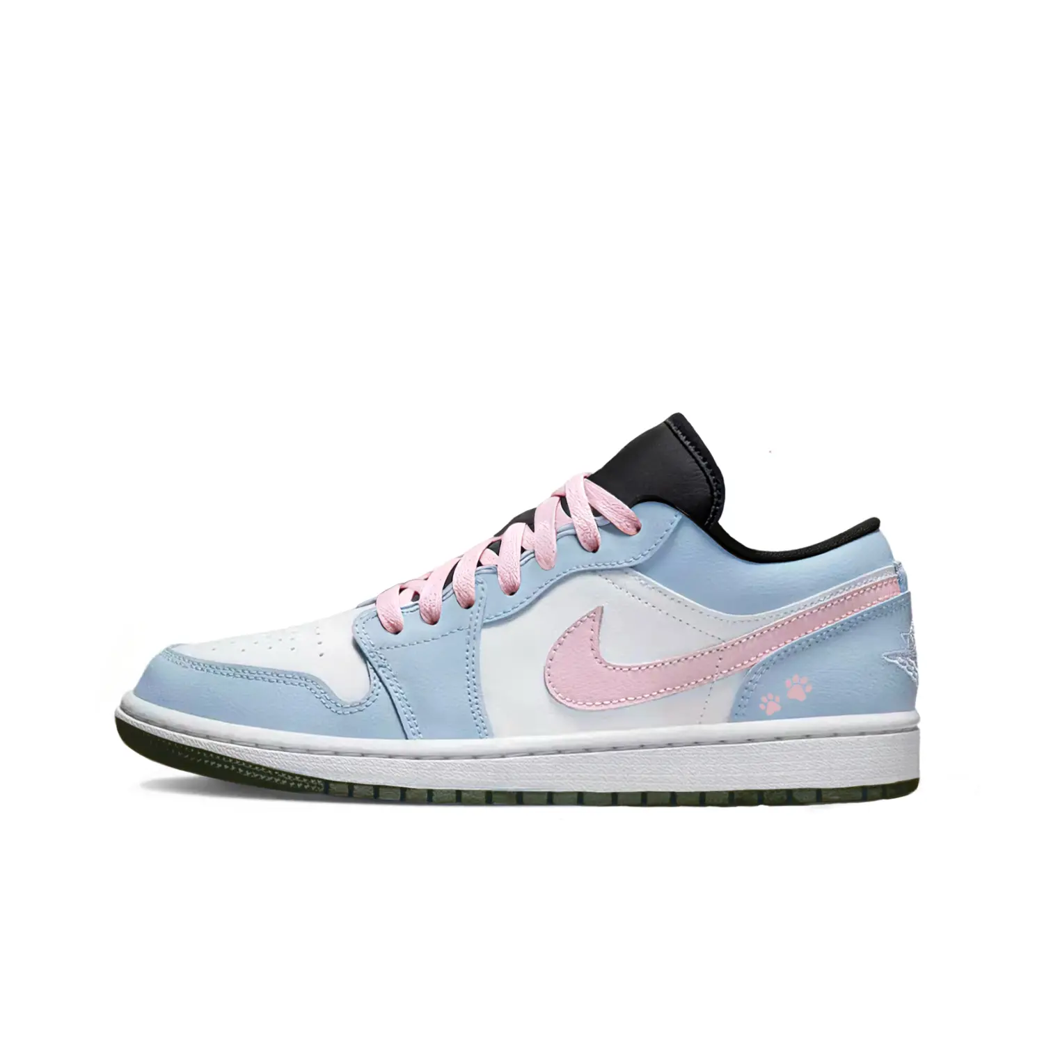 

Jordan Air 1 LOW Slip Resistant, Abrasion Resistant, Breathable низкие детские баскетбольные кроссовки Light Blue