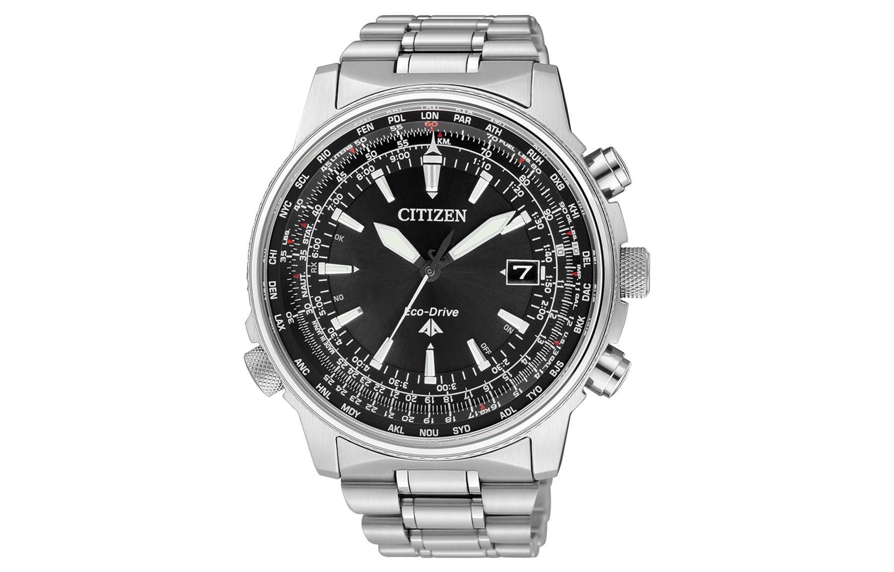 

CITIZEN Часы PROMASTER Series Solar Quartz Movement 45mm Men's Watch Black Dial, Silver