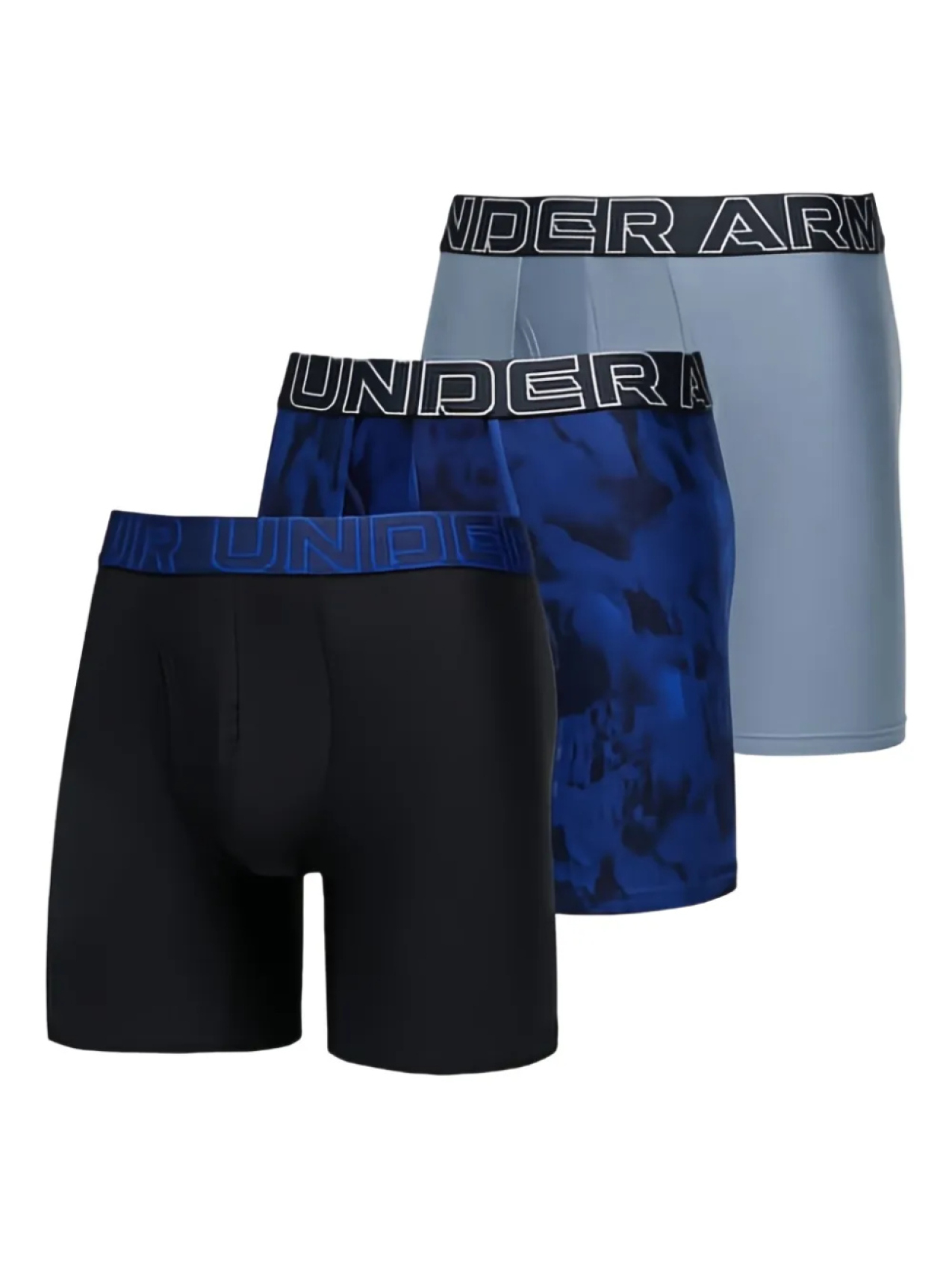 

Бокеры с логотипом Under Armour на поясе (комплект из трех штук), синий