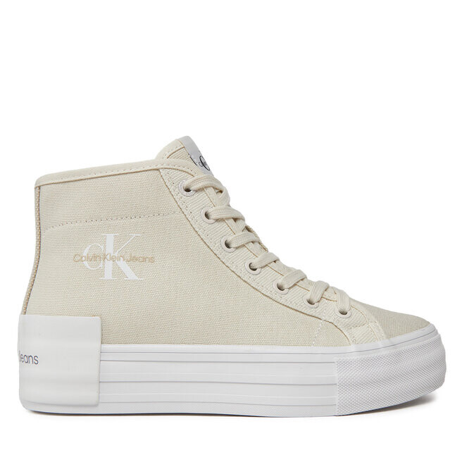 

Кроссовки Calvin Klein Jeans Bold Vulc Flatf Mid Cs Ml Btw YW0YW01392 Creamy White/Eggshell 0GI, бежевый