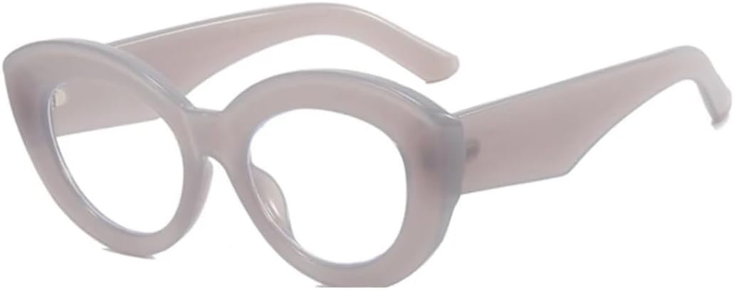 

Солнцезащитные очки с защитой от УФ-излучения UV400 | Овальная оправа "кошачий глаз" | Линзы конфетных цветов для занятий спортом на открытом воздухе и вождения DSVIGF, Gray Clear