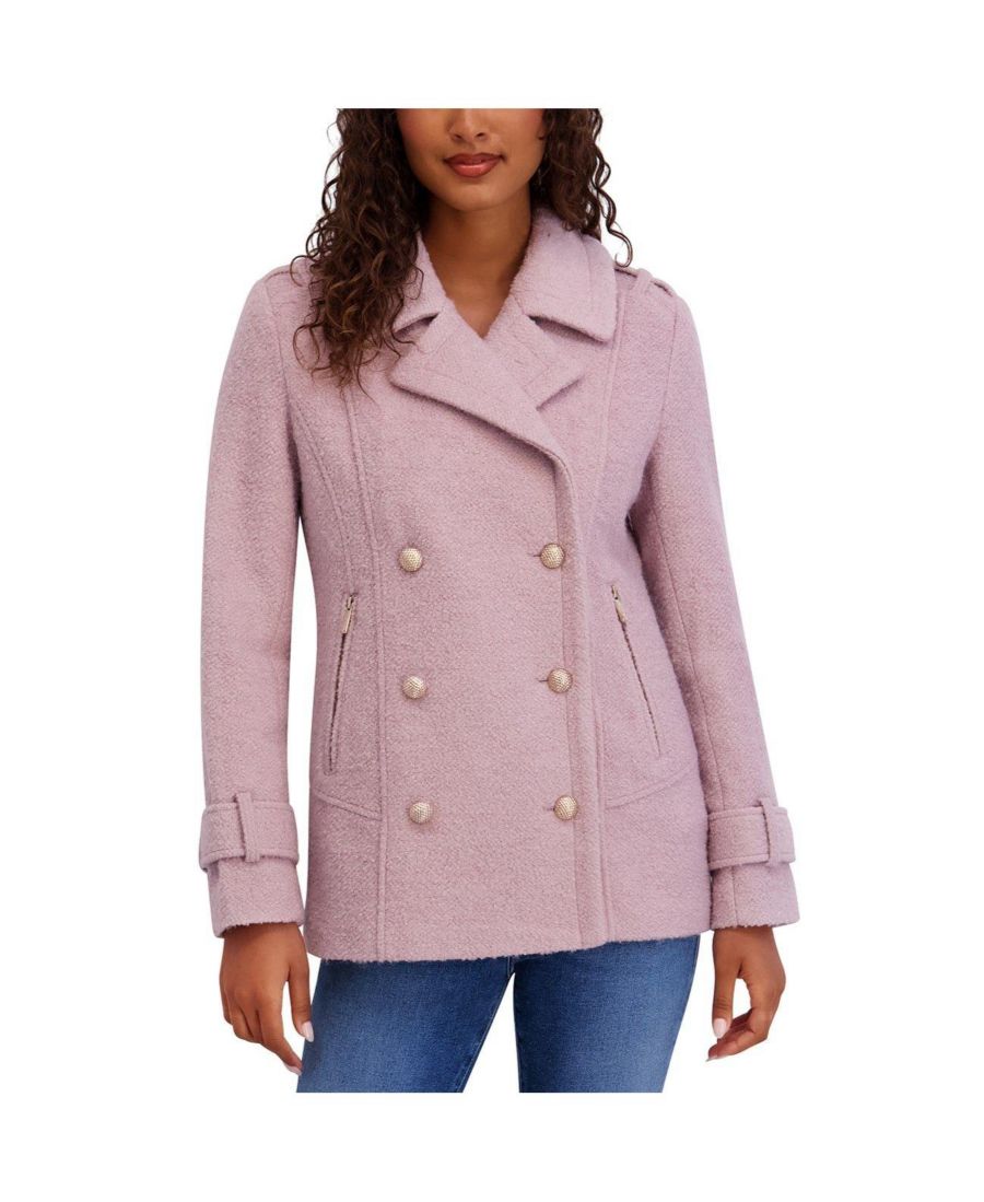 

Женское пальто-букле с золотыми акцентами kensie, Rose