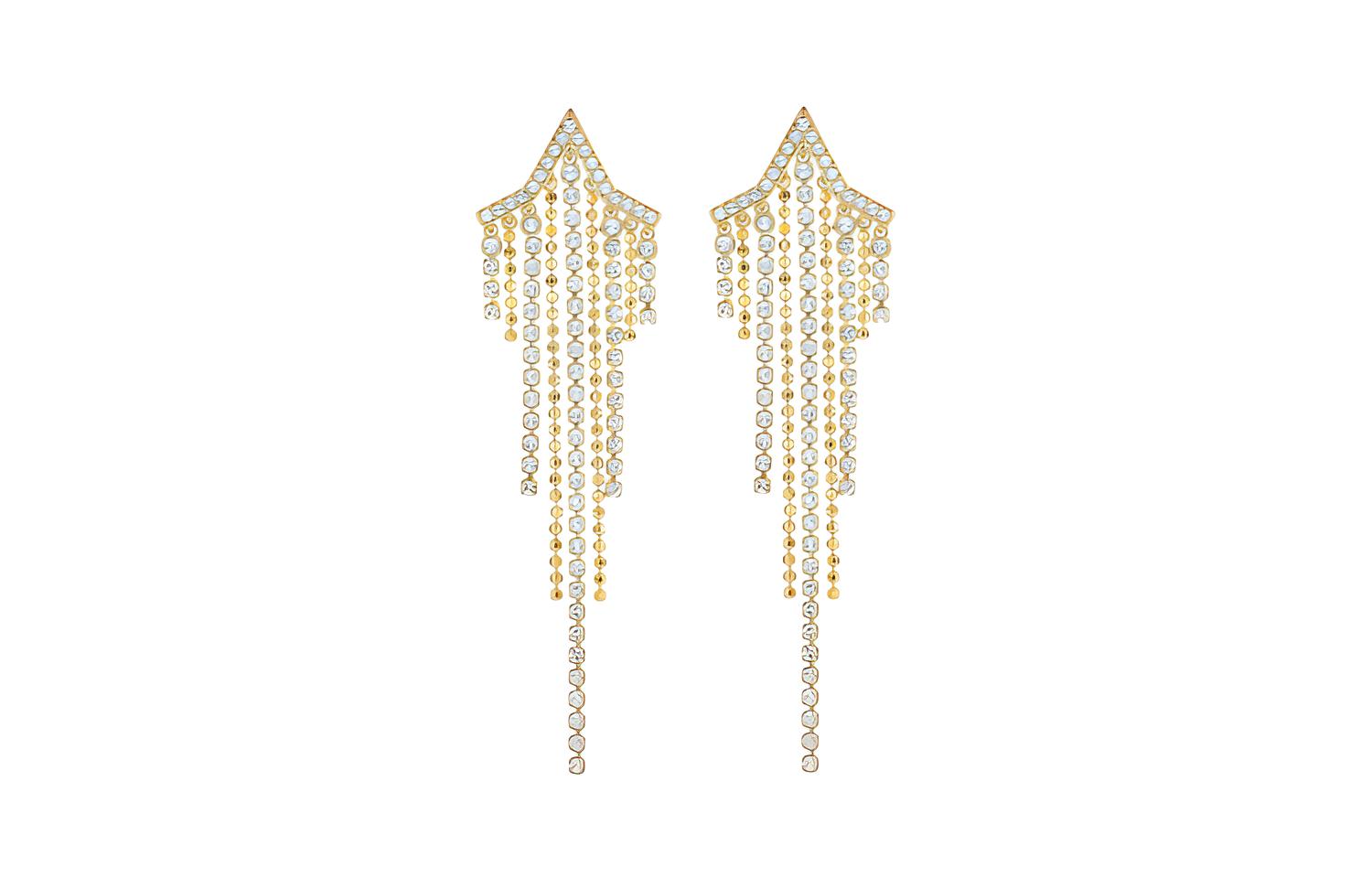 

Swarovski Серьги Fit для женщин Gold/White