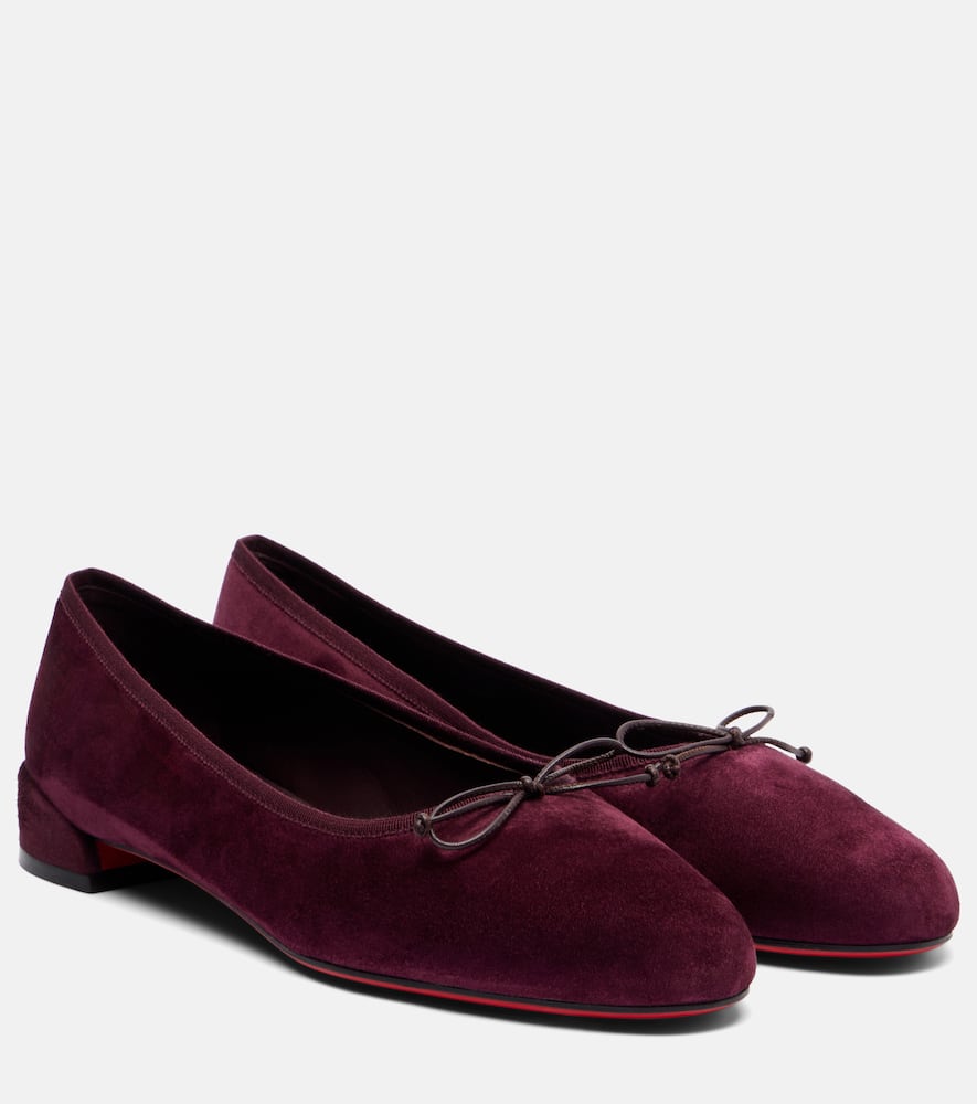 Балетки Sweetie Jane из замши Christian Louboutin, Amara/Lin Amara