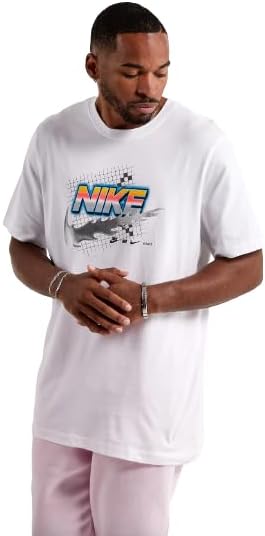 

Мужская гоночная футболка Nike, White, Белый, Мужская гоночная футболка Nike, White