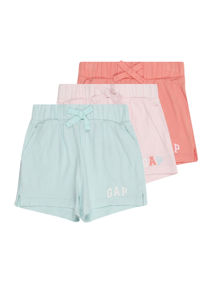 

Обычные брюки GAP, цвет Pastel blue/Pastel pink/Pastel red