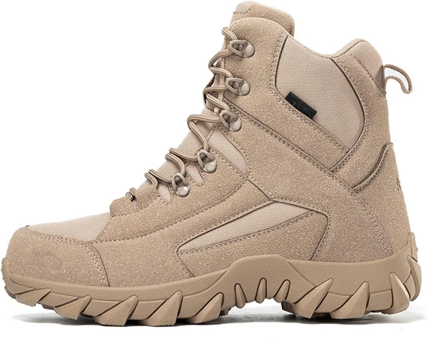 

Мужские тактические ботинки Легкие ботинки из прочной замши Военные дышащие джунгли Пустынные боевые ботинки Funifuni, 12 Sand