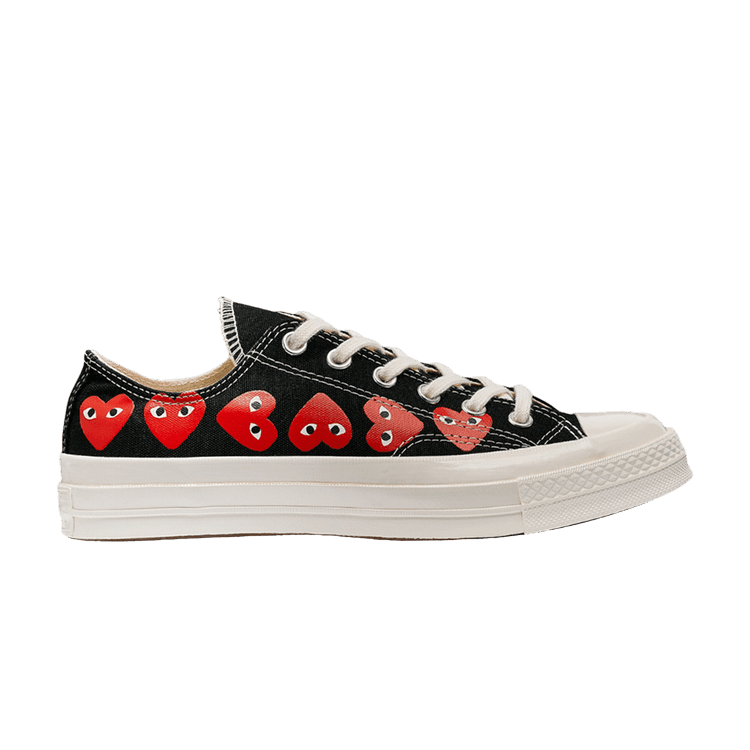 

Кроссовки Converse Comme des Garçons PLAY x Chuck 70 Low 'Multi Heart - Black', черный
