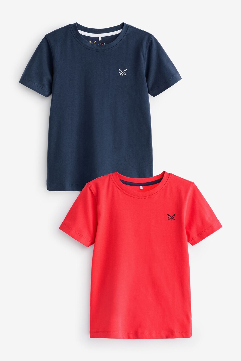 

Классическая футболка из гладкого хлопка Crew Clothing Company, красный