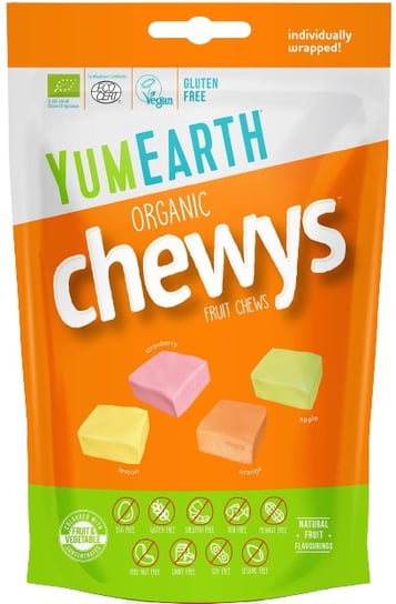 

Yumearth Chewys, Органические растворимые фруктовые жевательные резинки, 142 г MedicaLine