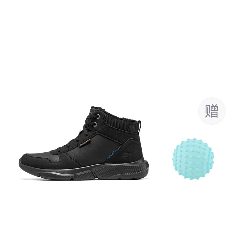 

Ингрэм Хай-топ повседневные туфли мужские черные Skechers, черный+Giveaway (Massage Ball)