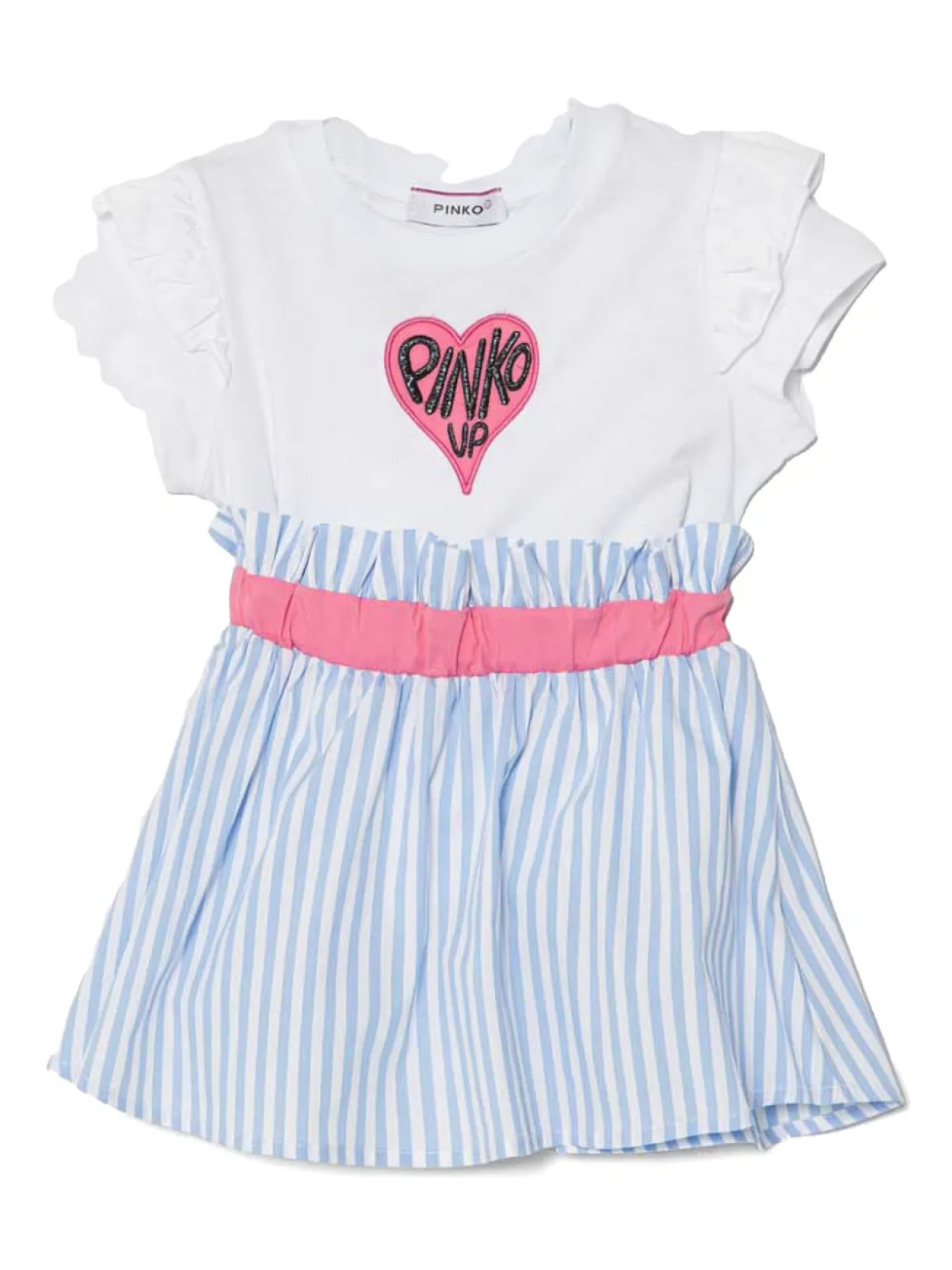 

Юбка в полоску Pinko Kids (комплект из двух штук), белый