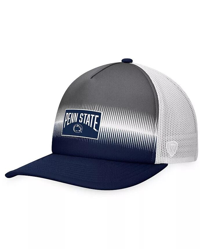 

Мужская темно-синяя, серая кепка Penn State Nittany Lions Daybreak Foam Trucker Adjustable Hat Top of the World