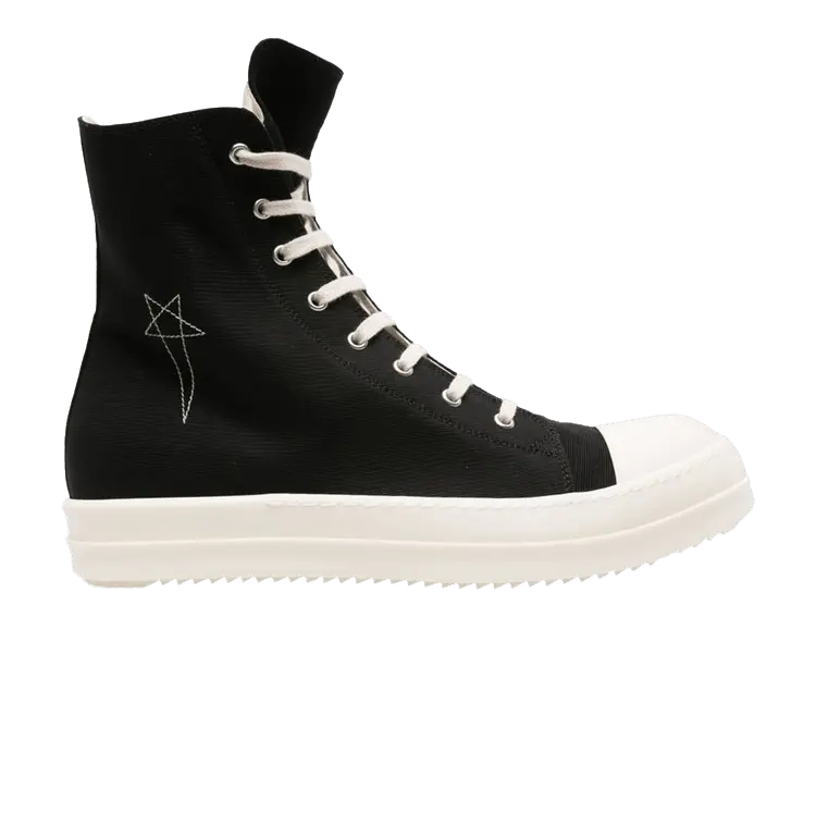 Кроссовки Rick Owens Wmns DRKSHDW Hollywood Pentagram High 'Black Milk', черный