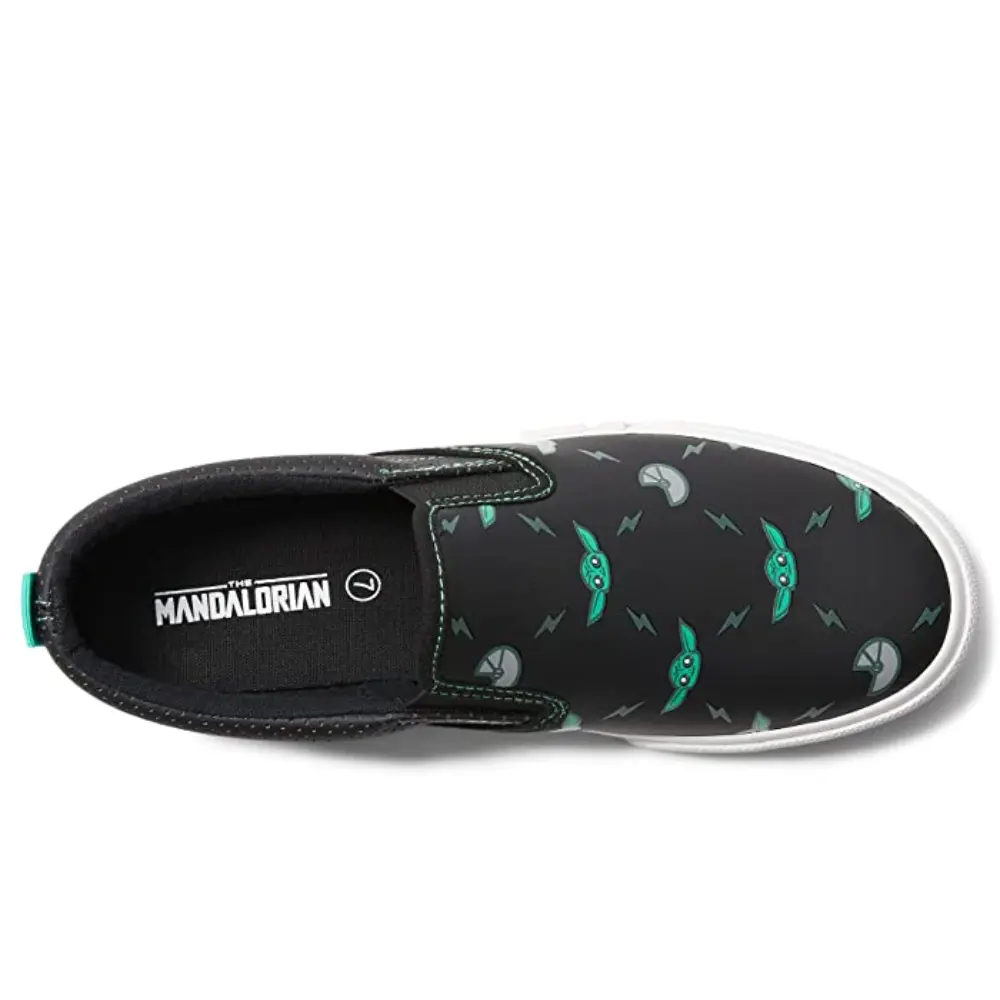 Кроссовки Ground Up Grogu, черные, с принтом по всему телу, повседневные туфли GAL81 Ground Up, черный — фото 4