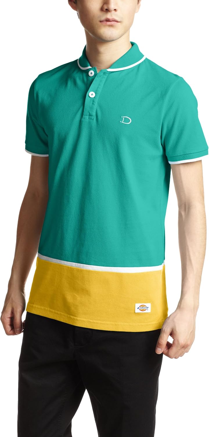 

Мужская рубашка-поло Dickies с воротником из люфы, короткий/короткий, зеленый