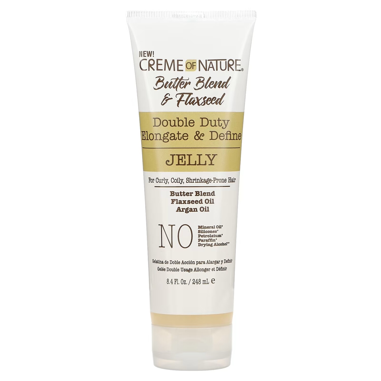 

Смесь сливочного масла и льняное семя Double Duty Elongate & Define Jelly 8,4 жидких унций (248 мл) Creme Of Nature