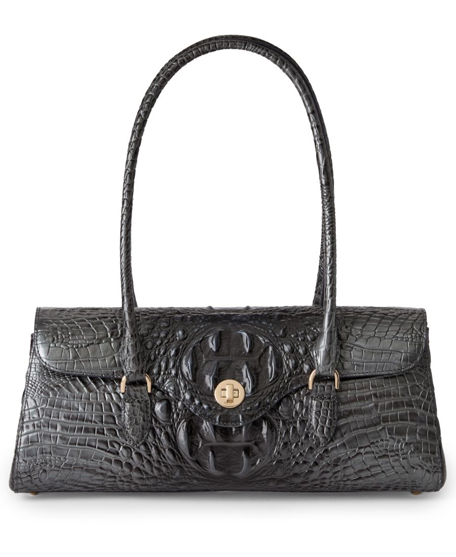

Сумка через плечо Dayan Medium Leather Melbourne из кожи Brahmin, Charcoal Melbourne