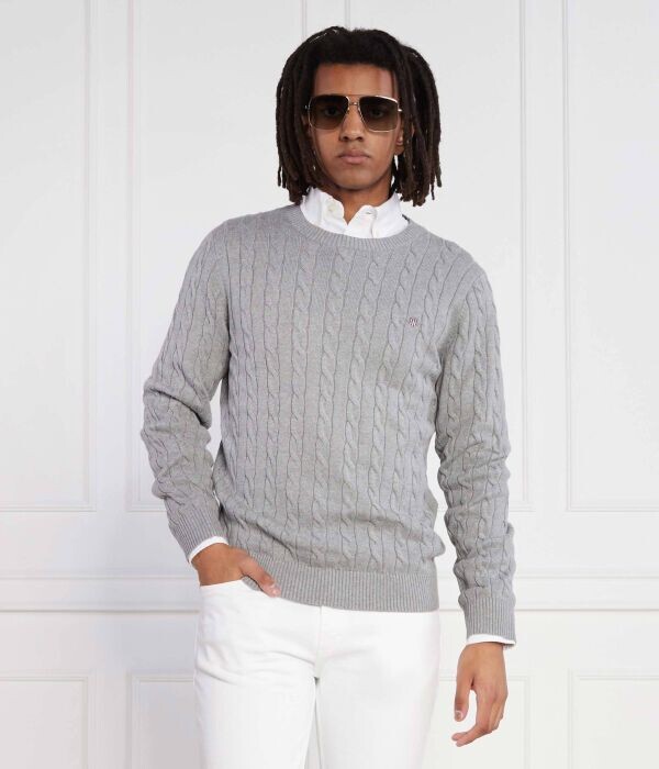 

Свитер Gant Regular Fit, серый