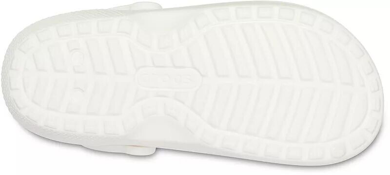 Классические сабо Crocs на ворсовой подкладке, белый/серый — фото 2