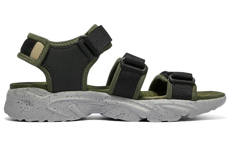 

Пляжные сандалии Stamina Sandal мужские оливково-черные Skechers