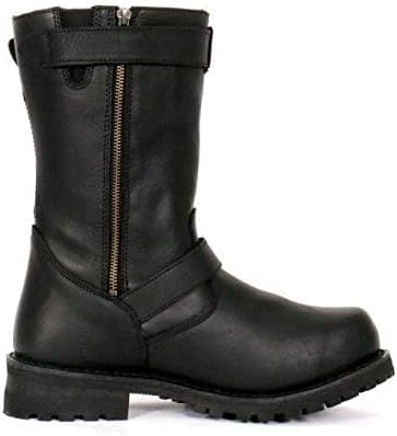 Мужские кожаные сапоги Hot Leathers BTM1005 черного цвета, высокая 25 см модель с круглым носком и подошвой с протектором - размер 14W ‎Hot Leathers — фото 3