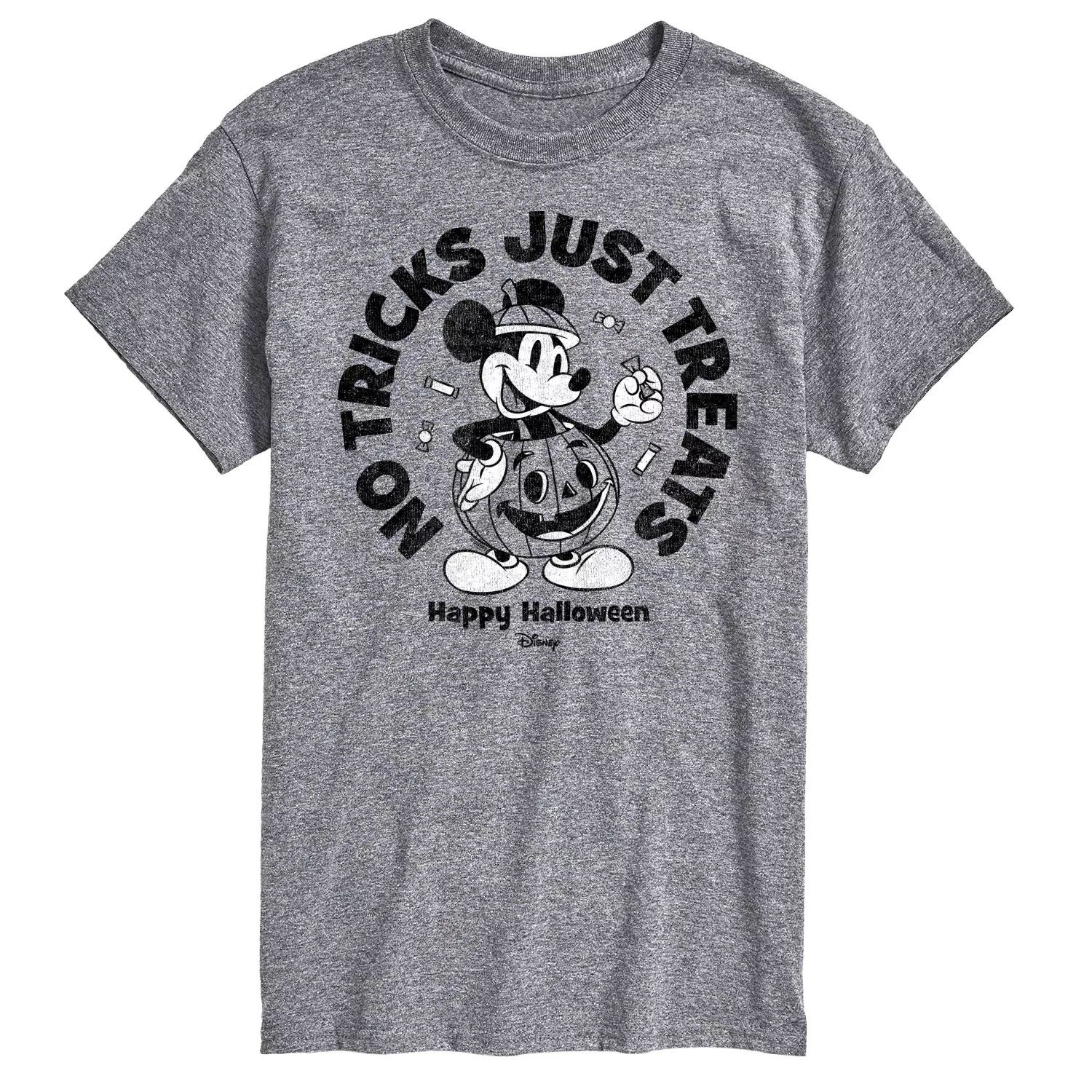 

Футболка Disney's Mickey Mouse & Friends Big & Tall No Tricks с рисунком Licensed Character, серый