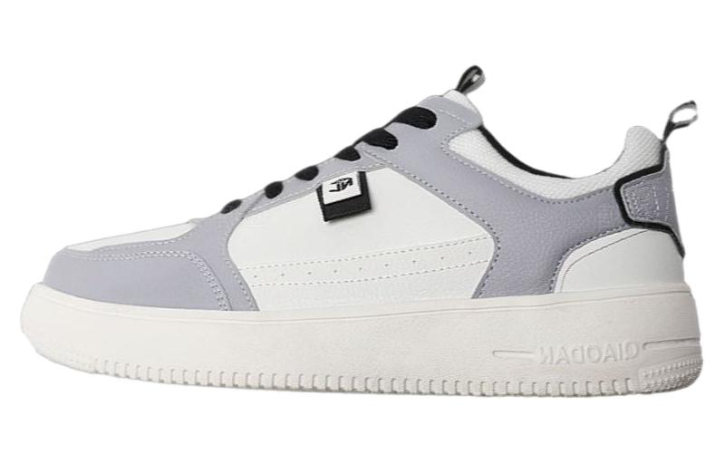 

Скользоустойчивые Водонепроницаемые Низкие Скейтборд Кроссовки Мужские Белый Серый QIAODAN