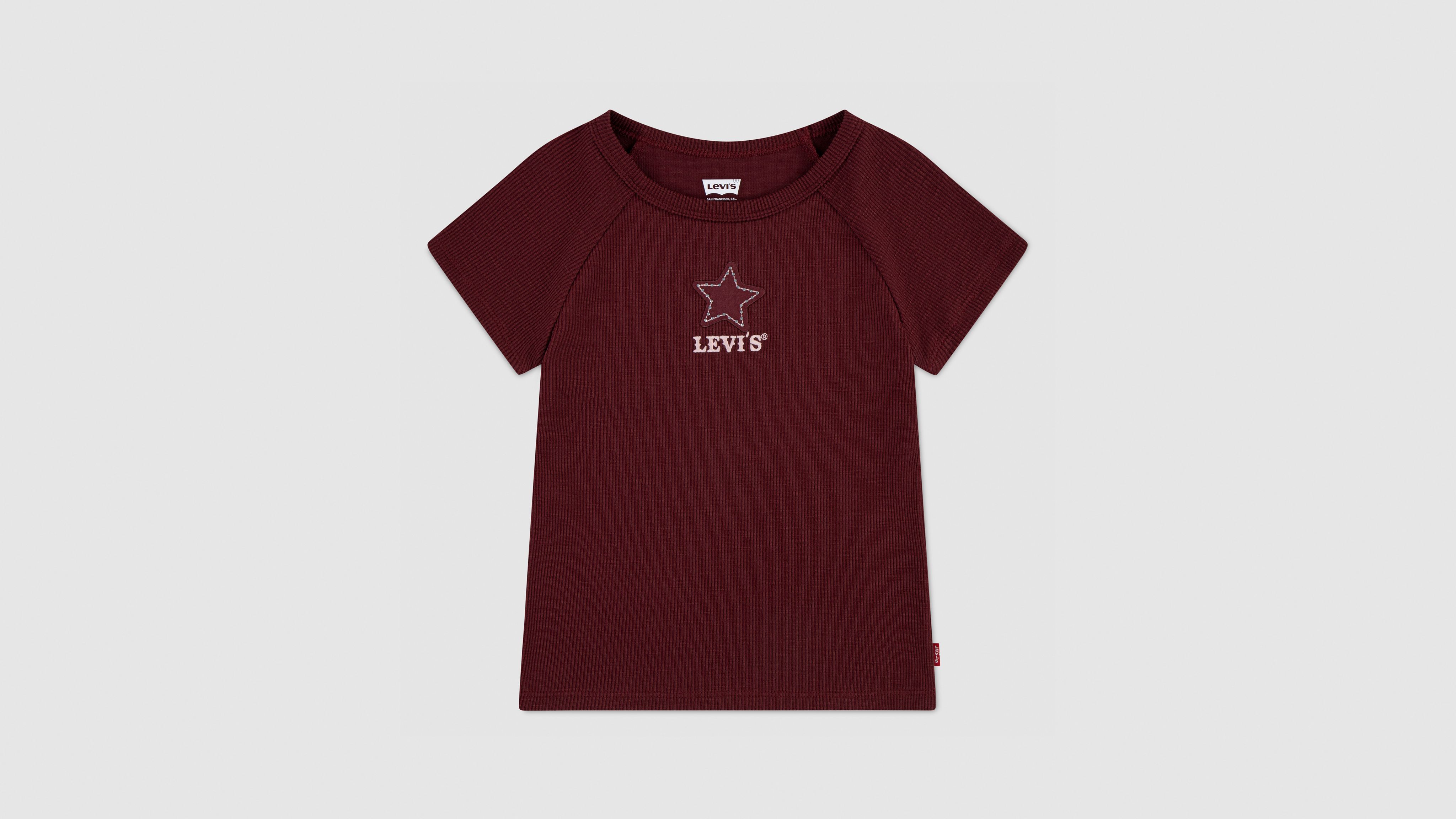 

Топ реглан Color Block для маленьких девочек 4-6x Levi's, Chocolate Truffle - Brown