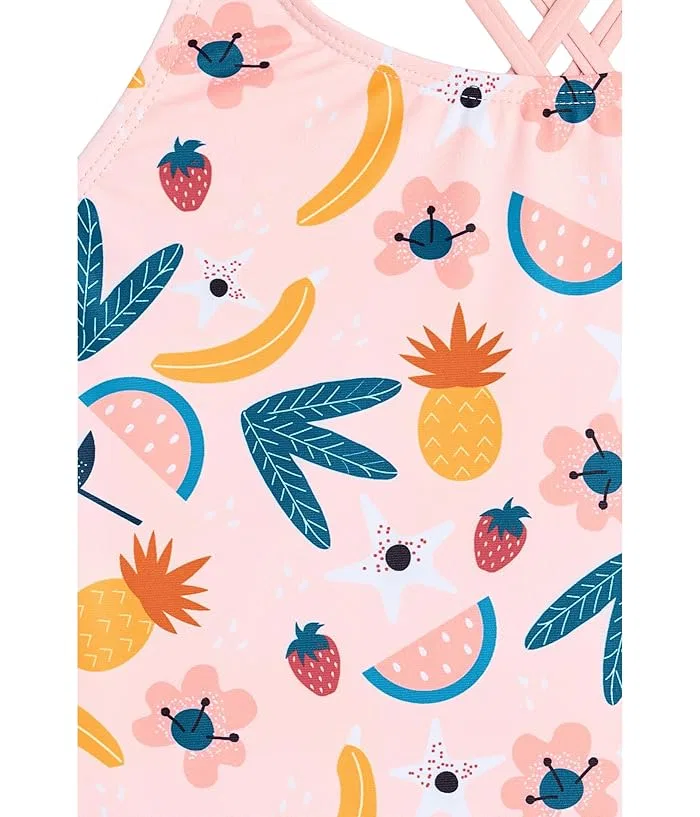 Купальник цельный с принтом Fruits Deux par Deux, Pink Printed Fruits — фото 3