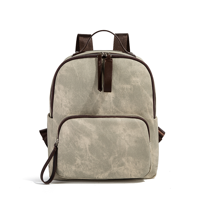 

MACKJANICE Женский рюкзак из полиуретана обычного размера разноцветный, Gray Green & Coffee