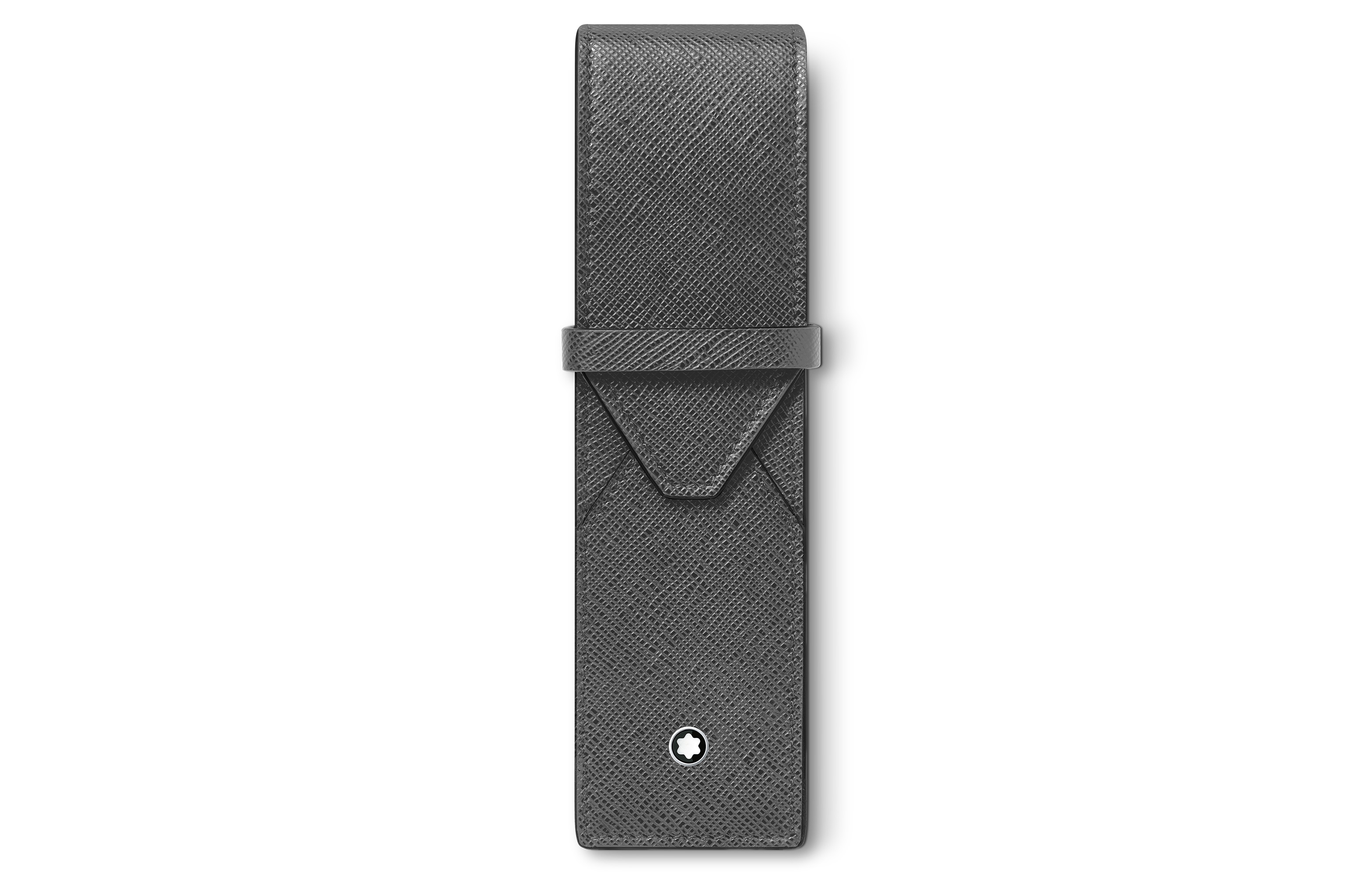 

MONTBLANC Кожаная сумка для ручек унисекс элегантного серого цвета