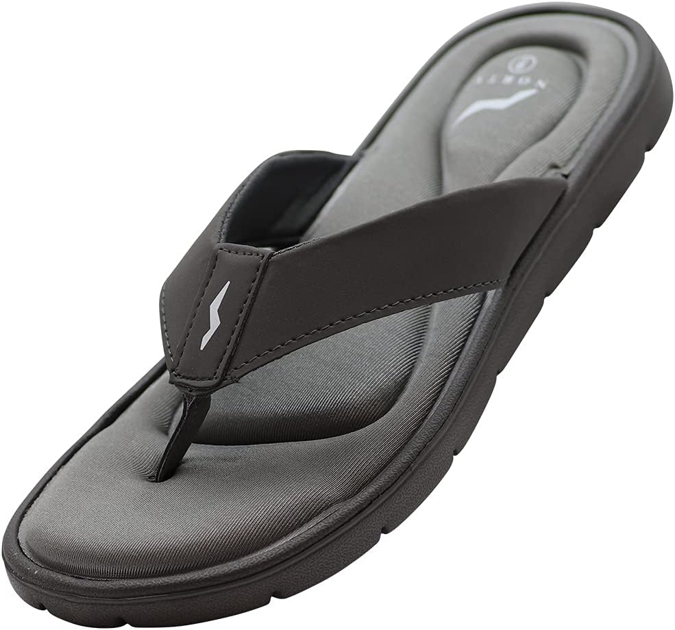 

Мужские сандалии NORTY с амортизирующей стелькой из пены с эффектом памяти, удобные, повседневные, без застежки, Charcoal