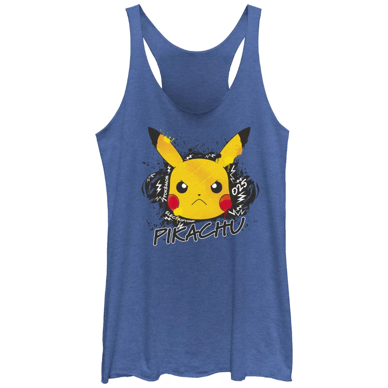 

Майка с гоночной спиной и граффити для юниоров Pokemon Angry Pikachu Electrifying Graffiti Racerback Pokemon