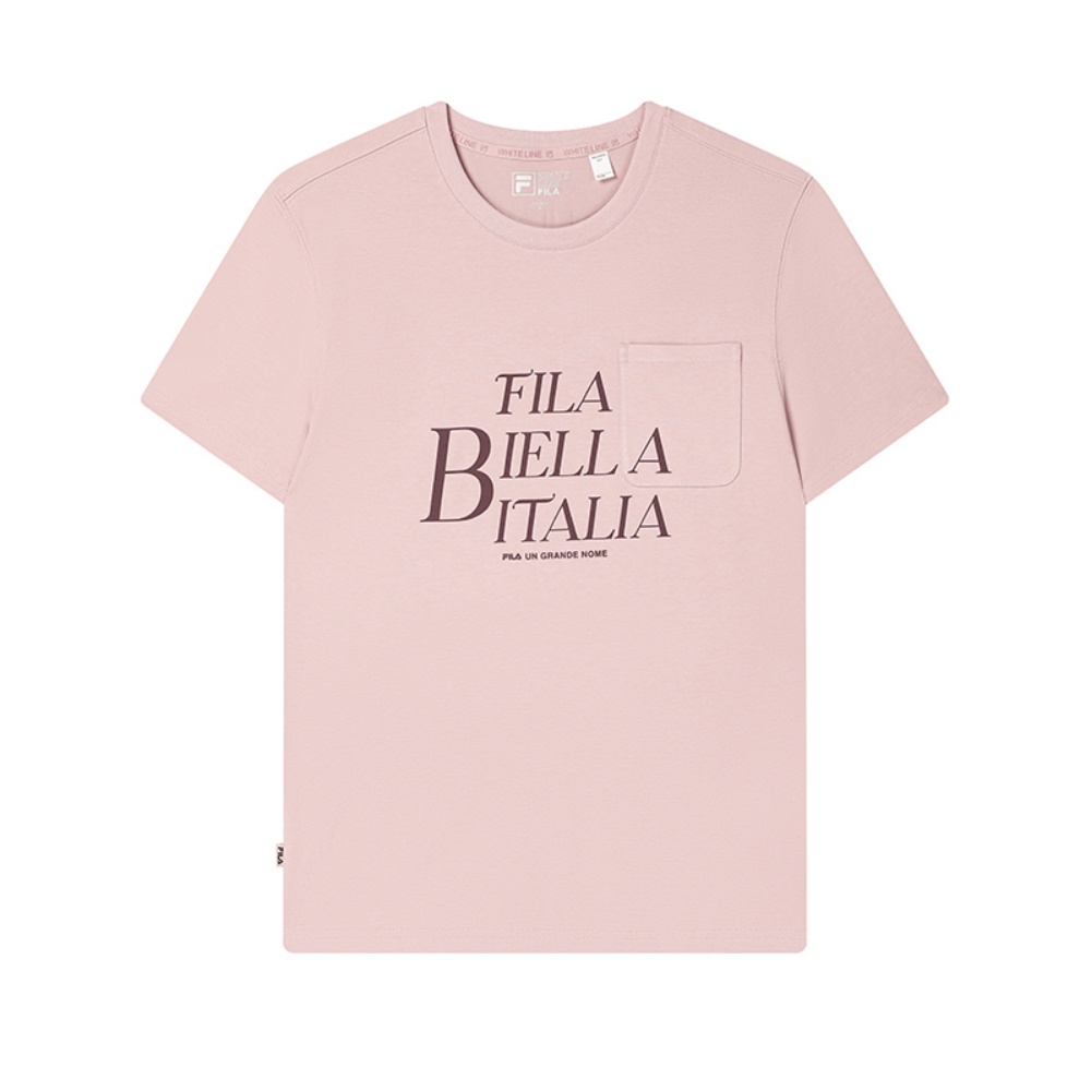 

FILA Футболка ORIGINALE мужская светло-серый розовый