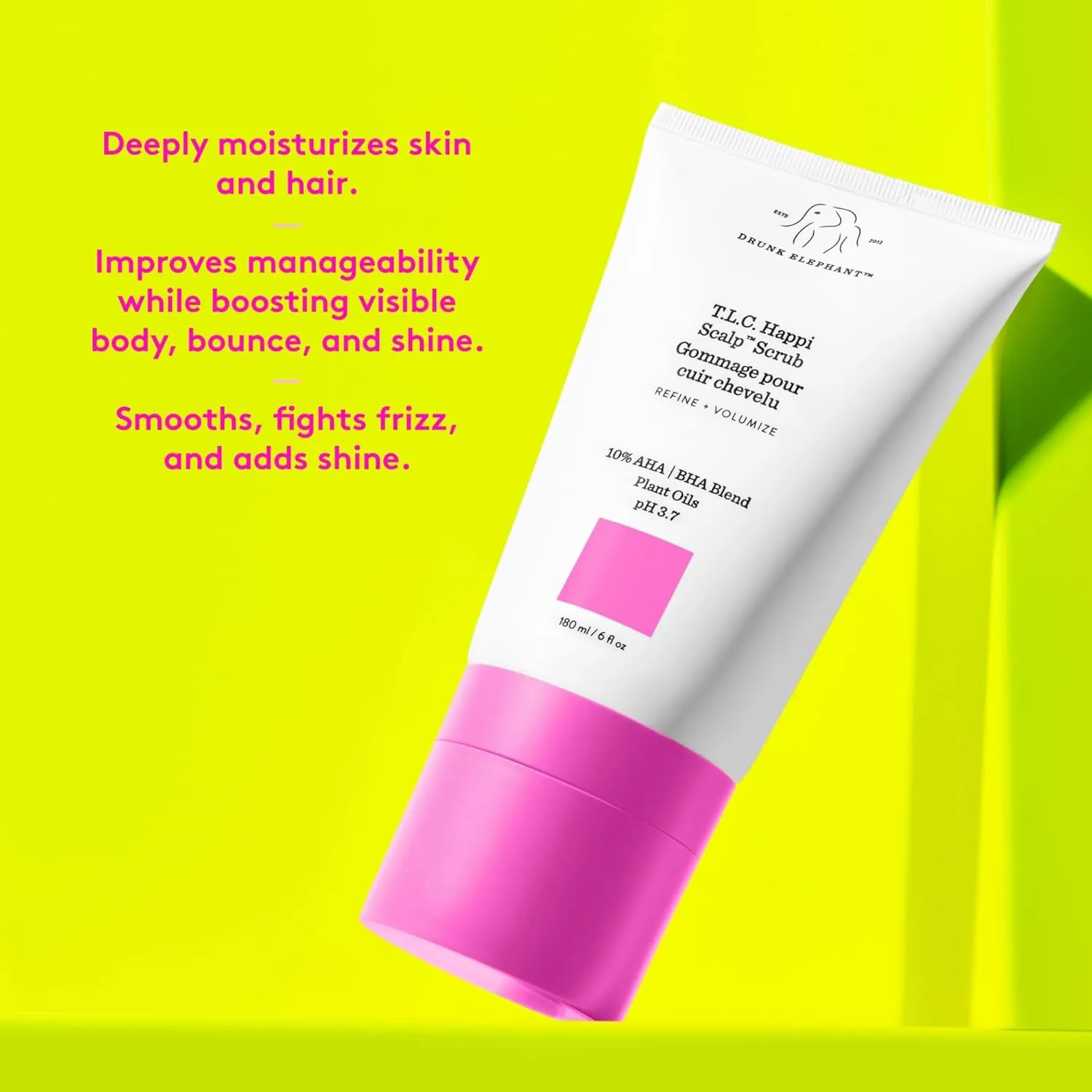 Drunk Elephant T.L.C. Happi Scalp Scrub, 180 мл, без сульфатов, клинически чистый, без жестокости — фото 3