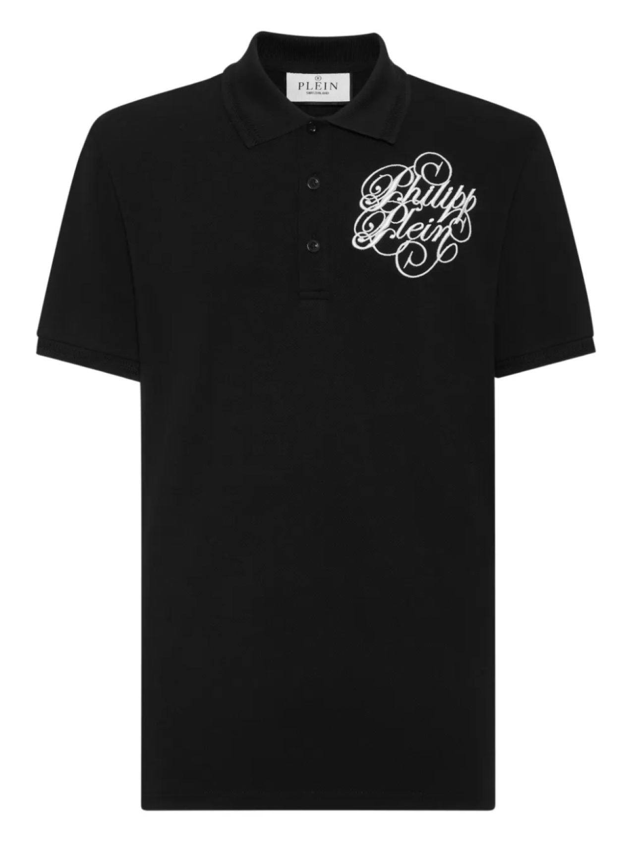 

Полная рубашка поло Stones Coursive Philipp Plein, черный