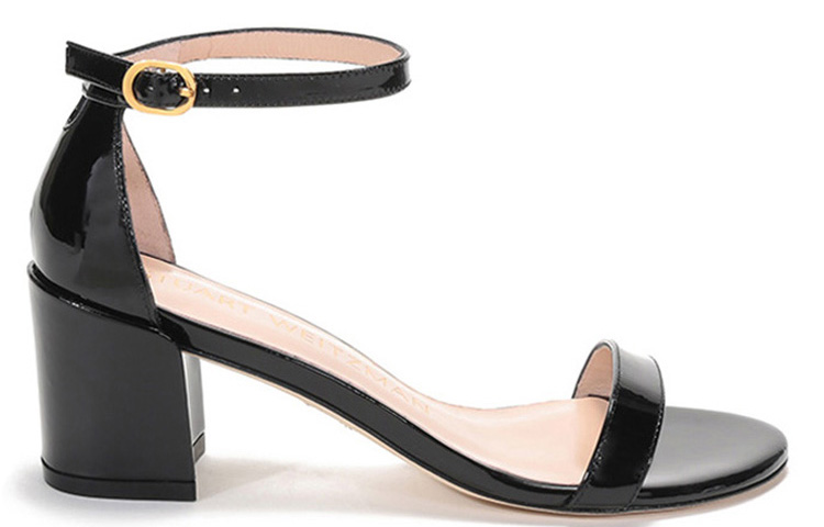 SW One Strap Sandals Women's Black Stuart Weitzman — фото 2