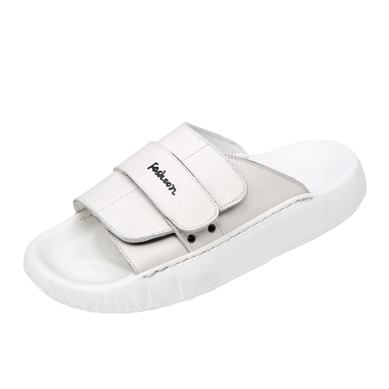 

KACHILANG Резиновые устойчивые к запаху износостойкие противоскользящие шлепанцы мужские белые, цвет White